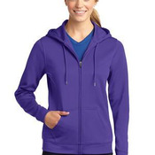 Ladies Sport Wick ® Fleece Full Zip Hooded Jacket