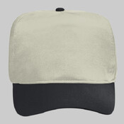OTTO Brushed Cotton Blend Twill Five Panel High Crown Baseball Cap