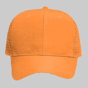 OTTO Neon Polyester Twill Six Panel Pro Style Mesh Back Trucker Hat