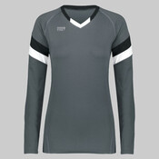 Girls TruHit Tri-Color Long Sleeve Jersey