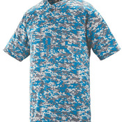 Youth Digi Camo Wicking Two-Button Jersey