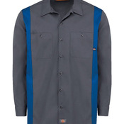 Industrial Colorblocked Long Sleeve Shirt - Tall Sizes