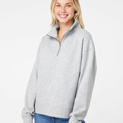 Women's Sueded Fleece Quarter-Zip Sweatshirt