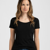 Women's Poly-Rich Scoop Neck T-Shirt