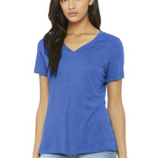 Women's Relaxed Triblend V Neck Tee