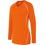 Ladies Long Sleeve Solid Jersey