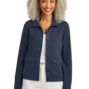 Women's Mid Layer Stretch Button Jacket