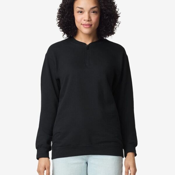 Unisex Softstyle® Midweight 1/4 Zip Sweatshirt Thumbnail