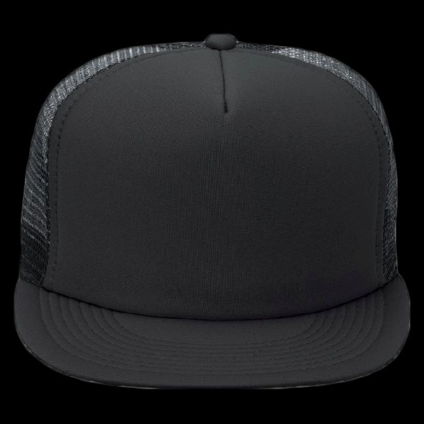 OTTO CAP "OTTO SNAP" Camouflage 5 Panel High Crown Mesh Back Trucker Hat Thumbnail