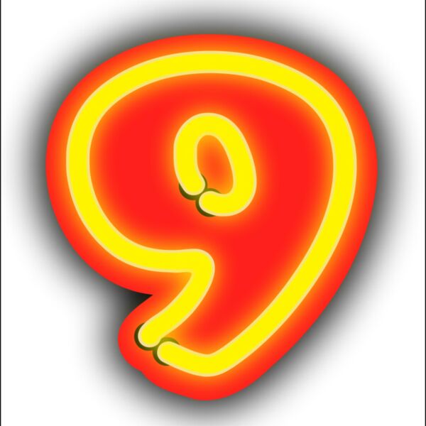rwwgub Neon Numerals 9 Thumbnail