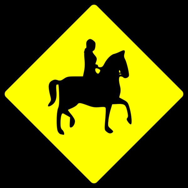 Leomarc caution horse rider Thumbnail