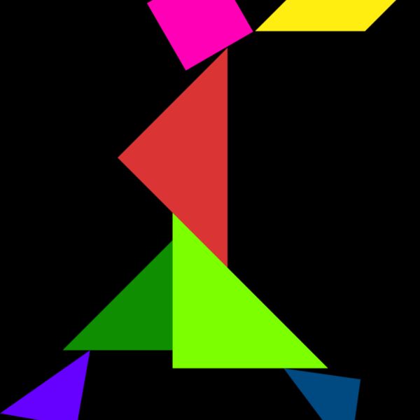 Tangram shape people 66 Thumbnail