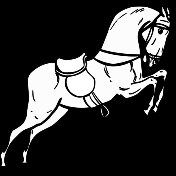 warszawianka Jumping horse outline 2 Thumbnail