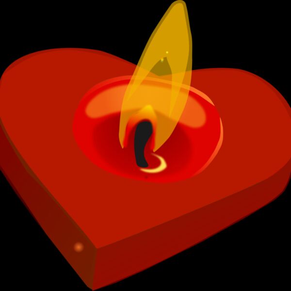 heart candle Thumbnail