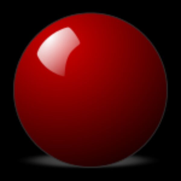 Stellaris Red snooker ball Thumbnail