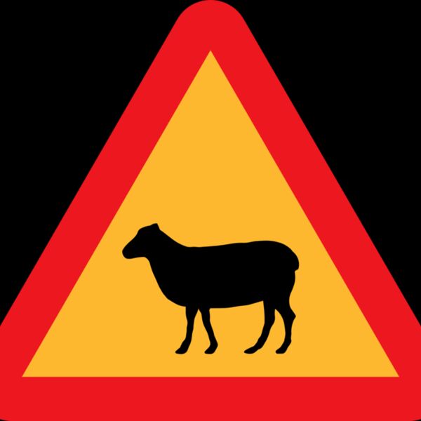 ryanlerch Warning Sheep Roadsign Thumbnail