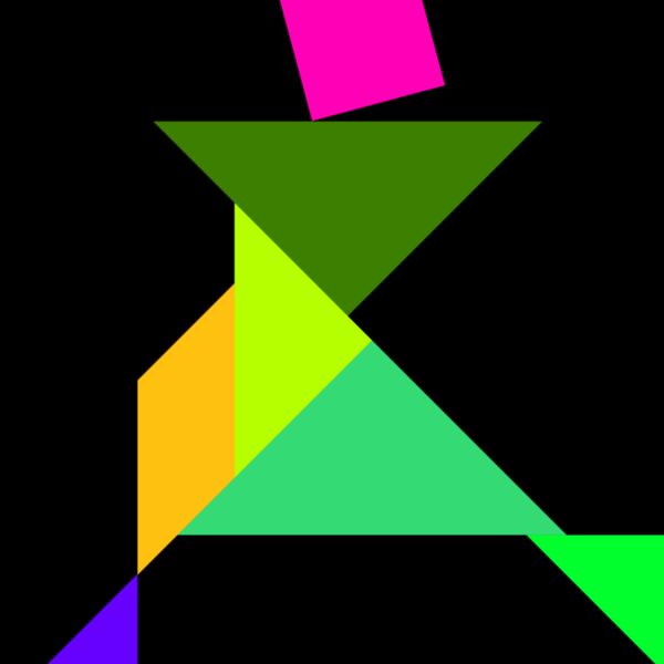 Tangram shape people 56 Thumbnail