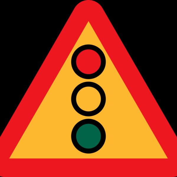 ryanlerch Traffic lights ahead sign Thumbnail