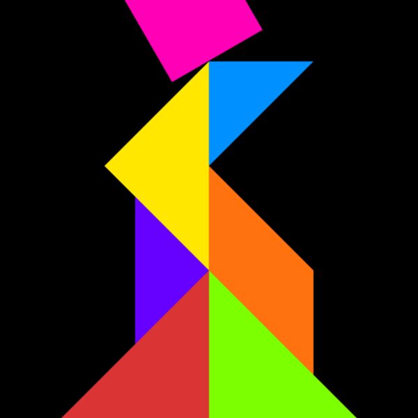 Tangram shape people 70 Thumbnail