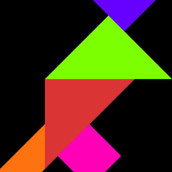Tangram shape people 52 Thumbnail