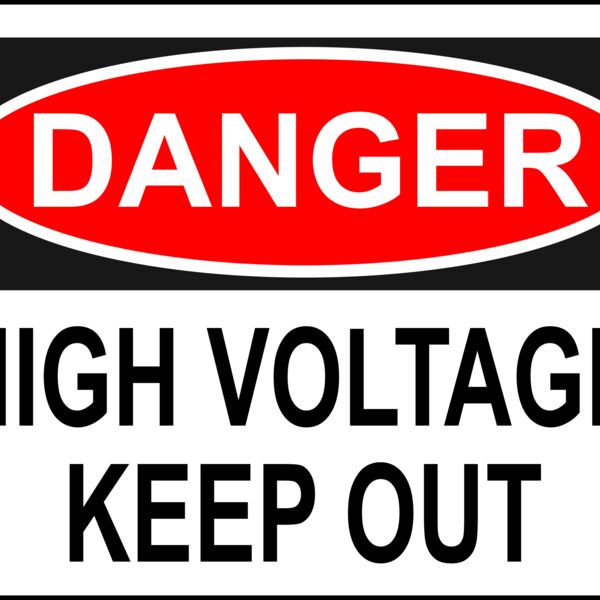 Rfc1394 Danger   High Voltage Keep Out Thumbnail