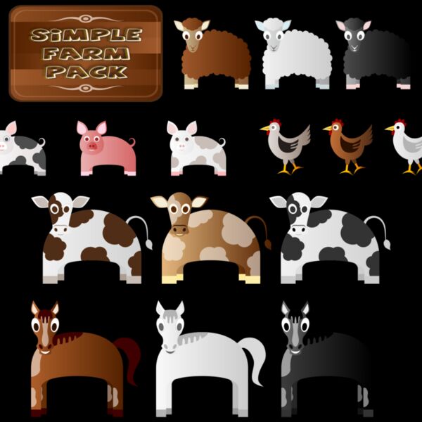 Simple Farm Animals Thumbnail