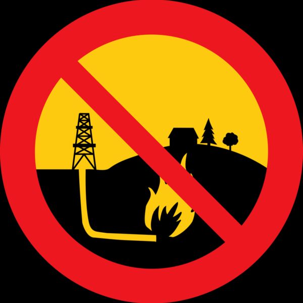 cybergedeon no shale gas black road sign Thumbnail