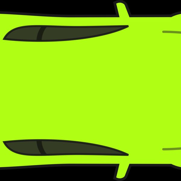 SimpleBrightGreenCarTopView Thumbnail