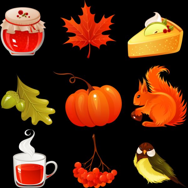 autumn icons vector graphics 002 Thumbnail