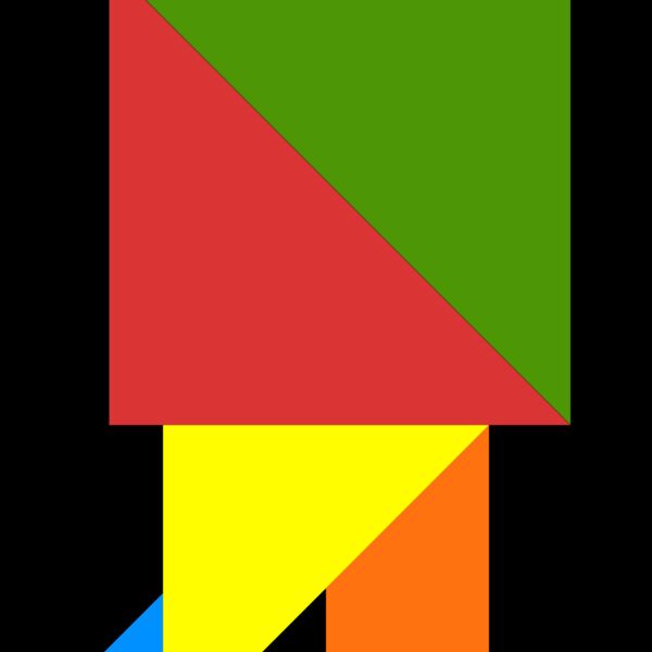 Tangram shape people 11 Thumbnail