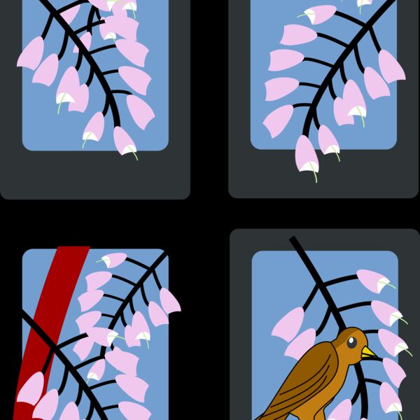 rg1024 Hanafuda Fuji  April  Thumbnail