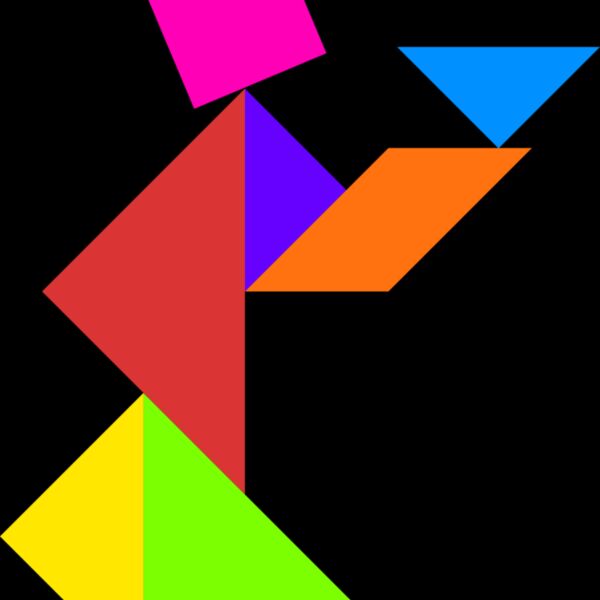 Tangram shape people 65 Thumbnail