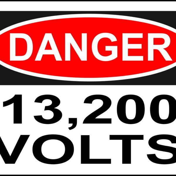 Rfc1394 Danger   13 200 Volts  Alt 2  Thumbnail