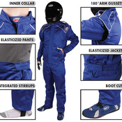 Bell Pro Drive II Racing Suit, One-Piece, Single Layer